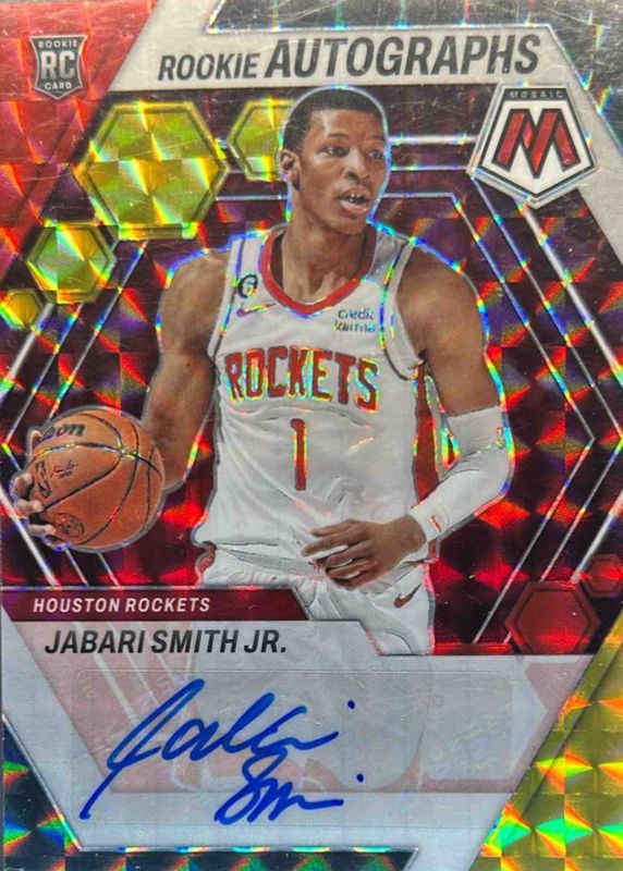 Jabari Smith Jr. 2022 Mosaic #RA-SJR Rookie Autographs - Choice RAW