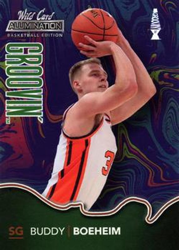Buddy Boeheim 2021 Wild Card Alumination #BG-6 Blue Groovin' Green RAW
