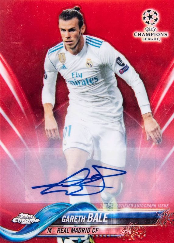 2017 Topps Chrome UEFA Champions League #75 Autographs - Red Refractor /10