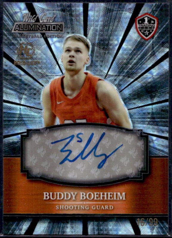 Buddy Boeheim 2021 Wild Card Alumination #ABC-A Autographs Holo Lux Silver Kaleidoscope Board /99 RAW