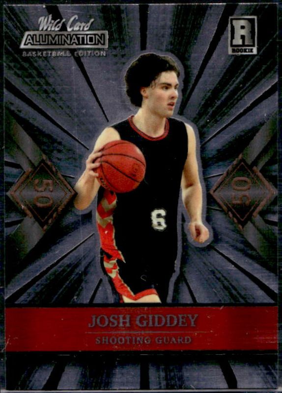 Josh Giddey 2021 Wild Card Alumination #ABC-44 50 Stripe Rookie RAW