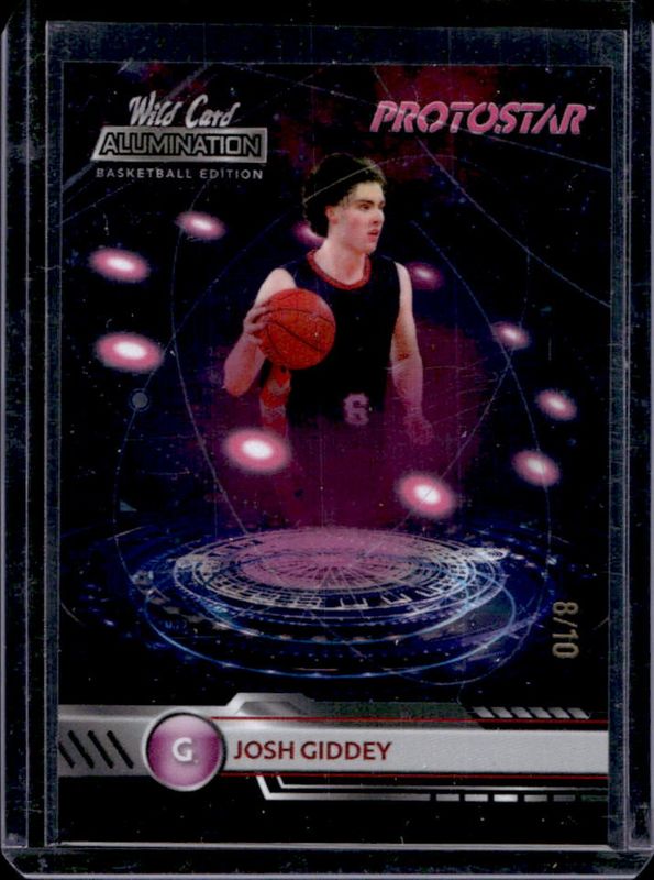 Josh Giddey 2021 Wild Card Alumination #PS-5 Protostar Pink /10 Rookie RAW