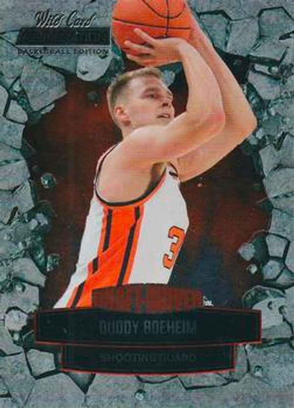 Buddy Boeheim 2021 Wild Card Alumination #DD-6 Draft Driven Red RAW