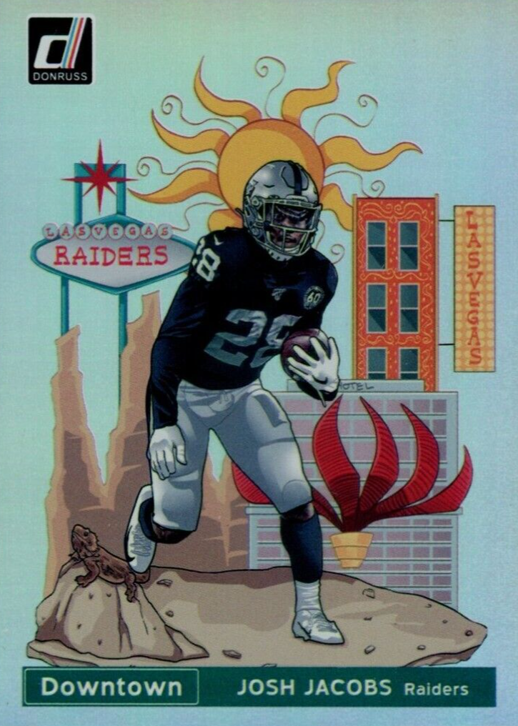 Josh Jacobs 2020 Donruss #D-JJ Downtown /(SSP) Price Guide