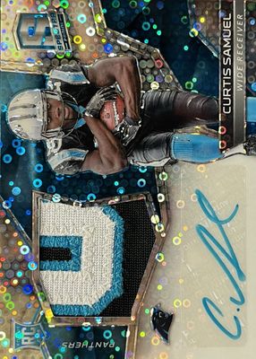 2017 Spectra #227 Rookie Patch Auto - Neon Blue /75