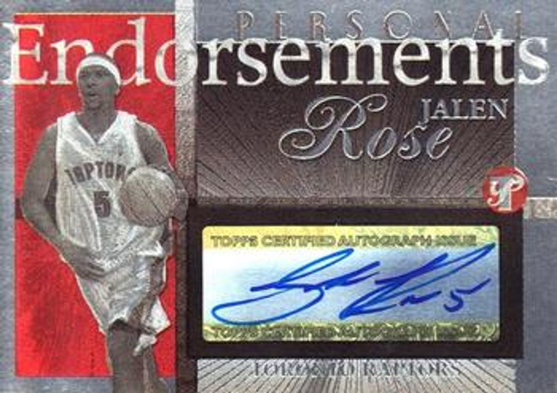 2004 Topps Pristine #PE-JR Personal Endorsements
