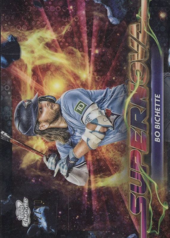 Bo Bichette 2024 Topps Chrome Cosmic #SPN-10 Supernova - Black Eclipse Refractor /10 RAW