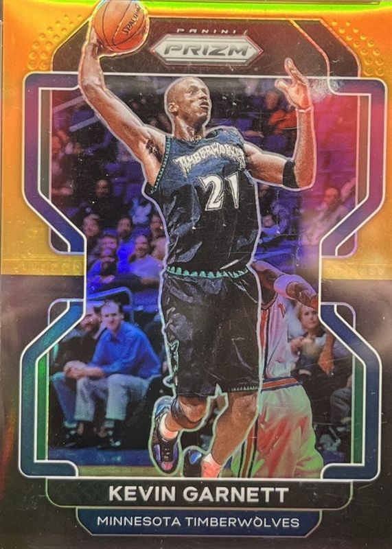 Kevin Garnett 2021 Prizm #256 Black Gold /5 RAW