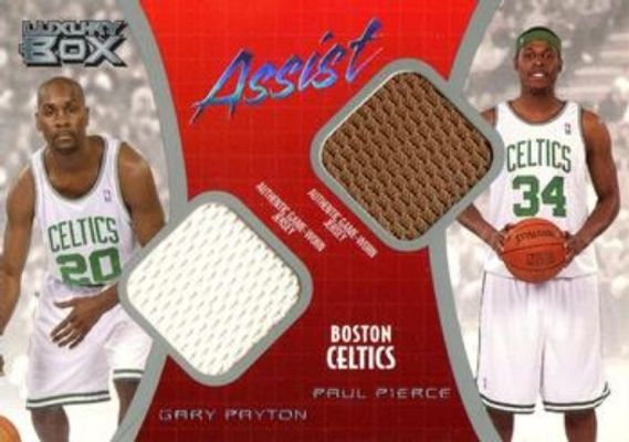 2004 Topps Luxury Box #AS-PP Assist Dual Relics /350