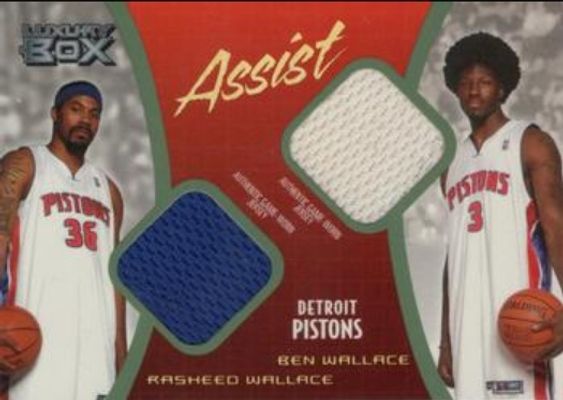 2004 Topps Luxury Box #AS-WW Assist Dual Relics Loge Level (75) /75