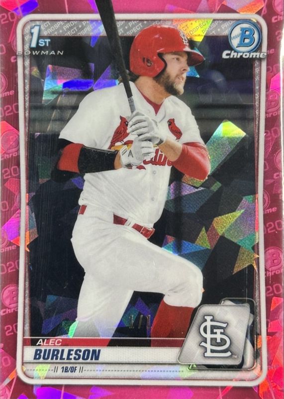 2020 Bowman Draft Sapphire Edition #BD-45 Chrome - Padparadscha /1 (1st)