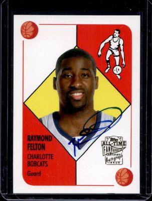 2005 Topps 1952 Style #FFA-RFE All Time Fan Favorites Autographs