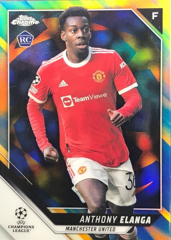 2021 Topps Chrome UEFA Champions League #140 Blue & Gold Starball Refractor /75