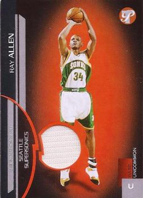 Ray Allen 2005 Topps Pristine #132 Die-Cut /7 RAW