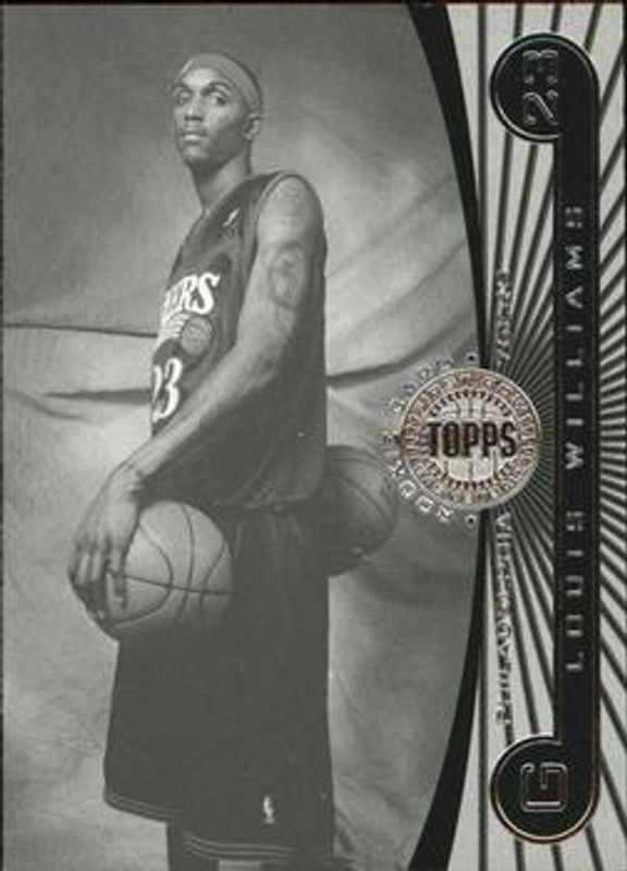 Lou Williams 2005 Topps First Row #143 Black & White /225 Rookie RAW