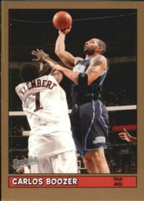 Carlos Boozer 2005 Bazooka #3 Gold RAW