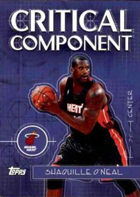Shaquille O'Neal 2005 Topps #CC14 Critical Component RAW