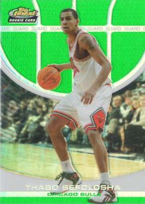 2005 Topps Finest #152 Refractor Green /89