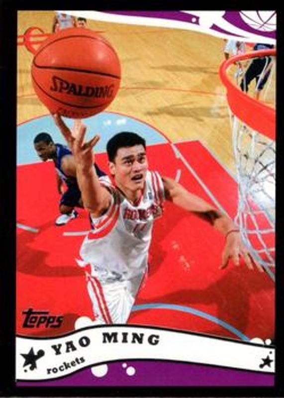 Yao Ming 2005 Topps #11 Black /500 RAW