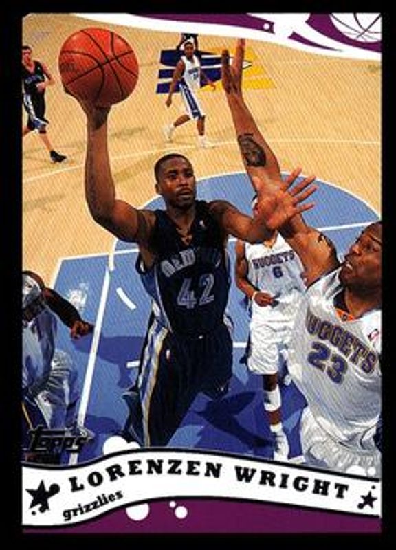Lorenzen Wright 2005 Topps #42 Black /500 RAW