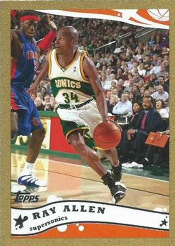 Ray Allen 2005 Topps #14 Gold /99 RAW