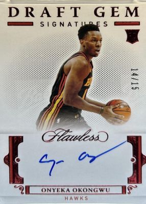 2020 Flawless #DG-ONO Draft Gem Signatures - Ruby /15