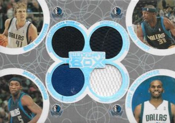 2005 Topps Luxury Box #BOR-5 Box Out Quad Relics /193