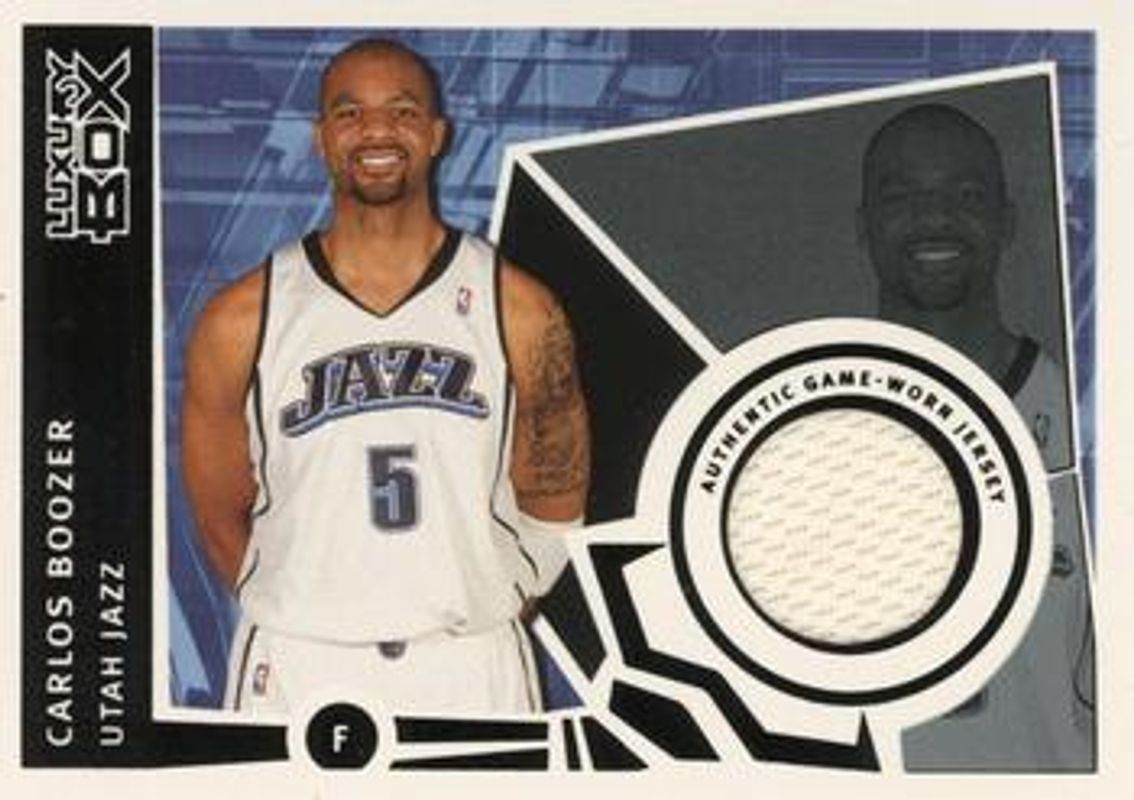 Carlos Boozer 2005 Topps Luxury Box #TMR-CB The Machine Relics - Courtside /25 RAW