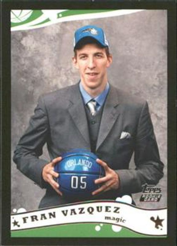 Fran Vazquez 2005 Topps #231 Black /500 Rookie RAW