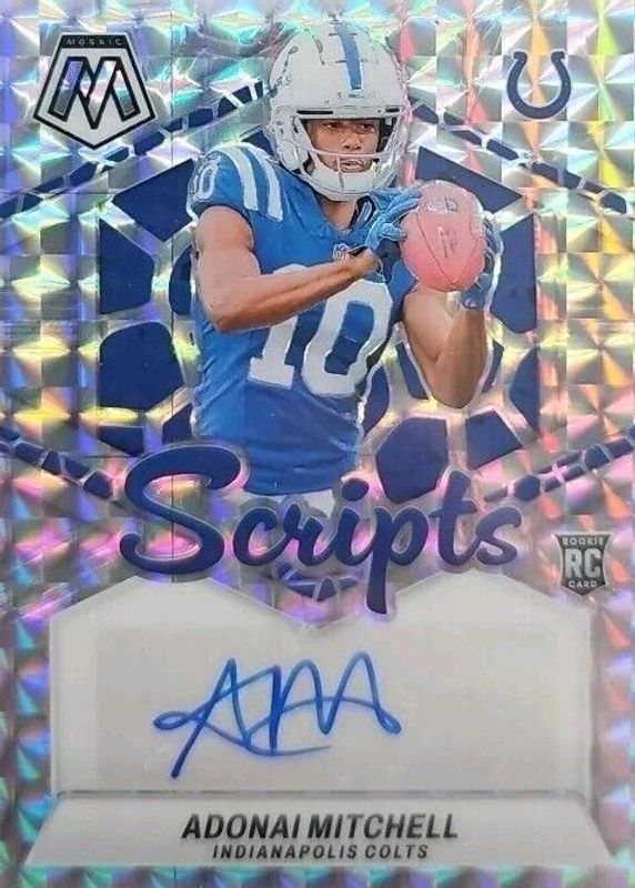 Adonai Mitchell 2024 Mosaic #RS-AML Rookie Scripts BGS 9.5