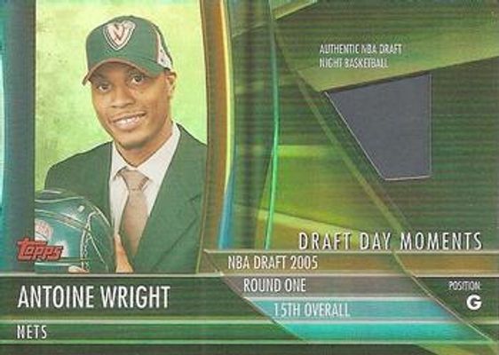2005 Topps Big Game #DDB-AW Draft Day Moments Relics Basketballs /75