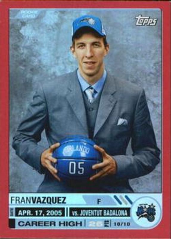 2005 Topps Big Game #132 Red /99