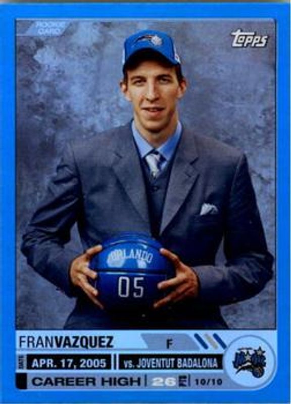 Fran Vazquez 2005 Topps Big Game #132 Blue /33 Rookie RAW