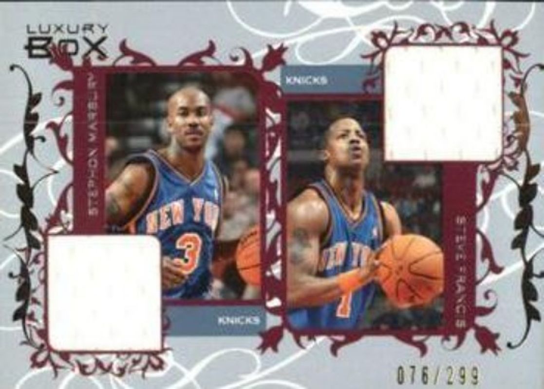 2006 Topps Luxury Box #CDR-MF Courtside Relics Dual /299