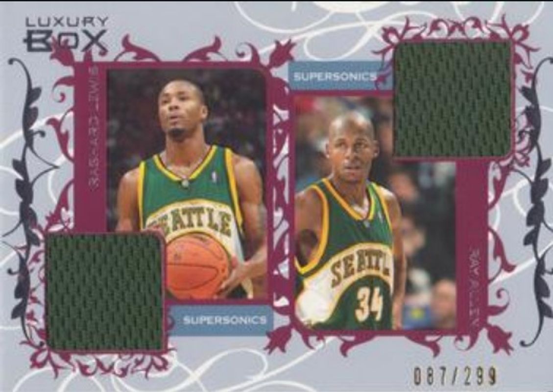 2006 Topps Luxury Box #CDR-LA Courtside Relics Dual /299