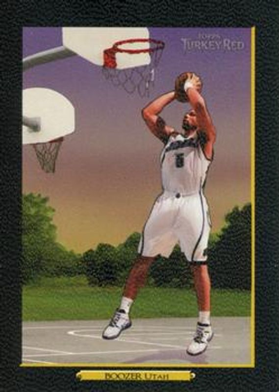 Carlos Boozer 2006 Topps Turkey Red #17 Black RAW