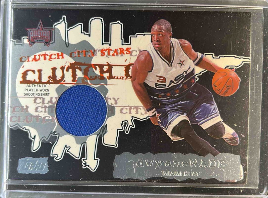 Dwyane Wade 2006 Topps #CCSR-DW Clutch City Stars Relics RAW