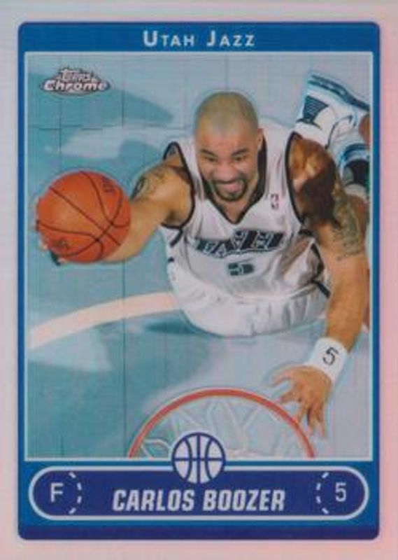 Carlos Boozer 2006 Topps Chrome #82 Refractor RAW