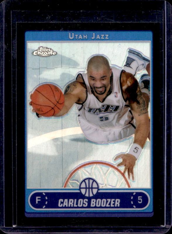 Carlos Boozer 2006 Topps Chrome #82 Black Refractor /99 RAW