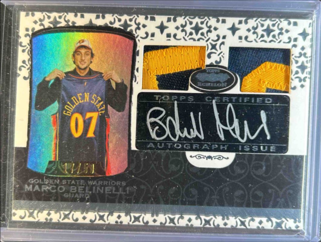 2007 Topps Echelon #60 Rookie Autographs Dual Patches /50