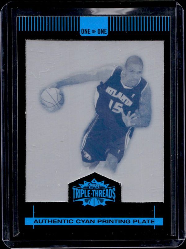 2007 Topps Triple Threads #141 Press Plates Cyan /1