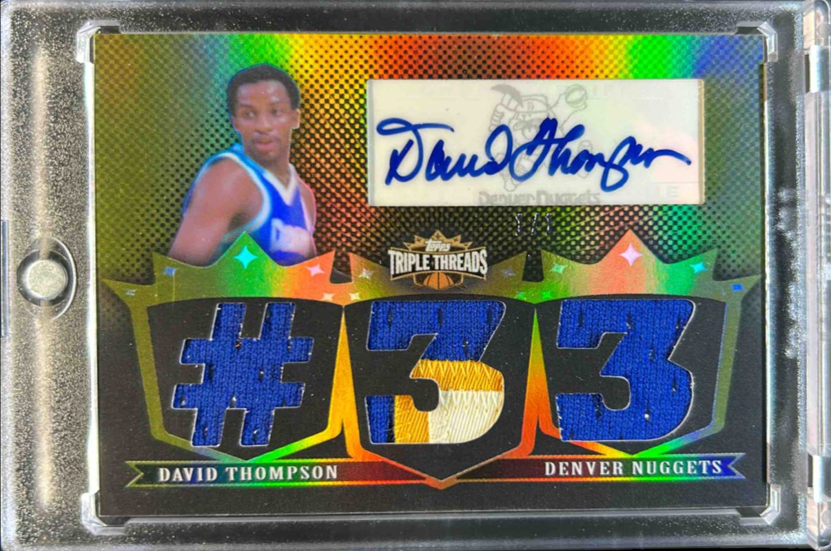 2007 Topps Triple Threads #TTRA121 Relics Autographs Gold /9