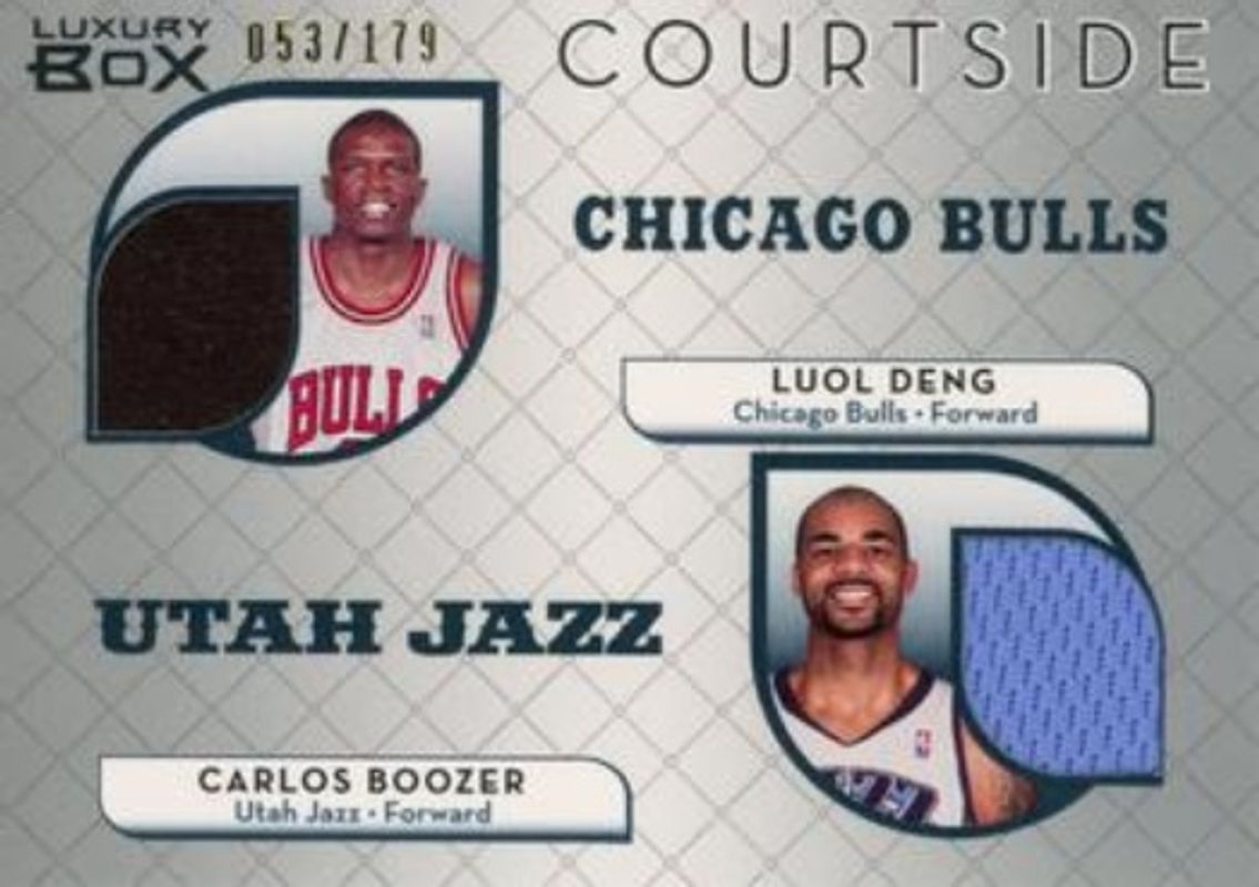 Carlos Boozer / Luol Deng 2007 Topps Luxury Box #CDR-DB Courtside Dual Relics /179 RAW