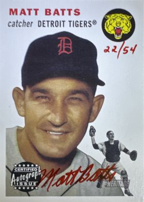 2003 Topps Heritage #RO-MB Real One Autographs - Red Ink /54