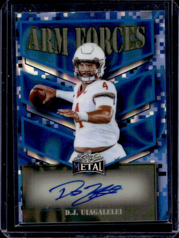 2025 Leaf Metal #AF-DJU Arm Forces - Lava Blue /12