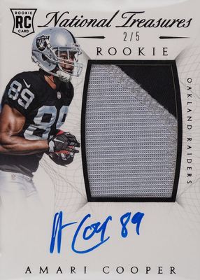 2015 National Treasures #126 Rookie Patch Auto - Black /5