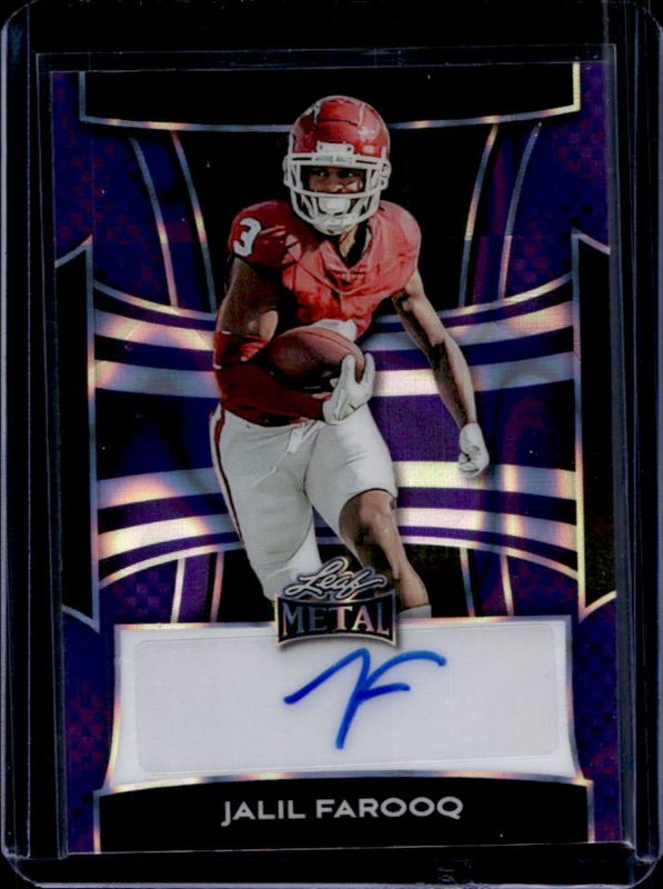 2025 Leaf Metal #BA-JF2 Autographs - Lava Purple /7