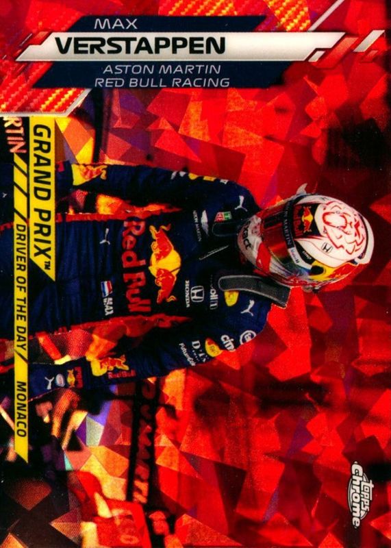 Max Verstappen 2020 Topps Chrome Formula 1 Sapphire Edition #159 Grand Prix Driver of the Day - Red /5 (Monaco) Rookie RAW