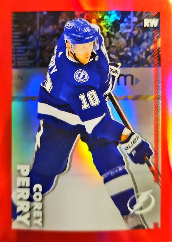 2022 Topps Chrome NHL Sticker Collection #452 Red Refractor /5
