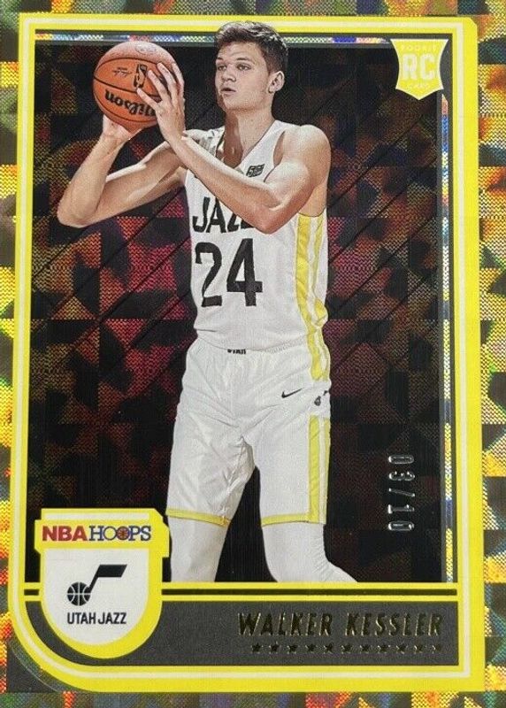 Walker Kessler 2022 Hoops #252 Hyper Gold /10 Rookie PSA 9